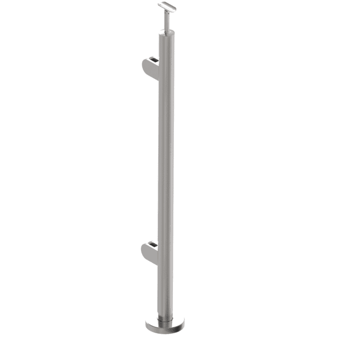 Baluster rustfrit stål - Endestolpe - 1000-1100 mm